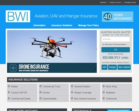 BWI Aircraft, Aviation, UAV and Drone Insurance