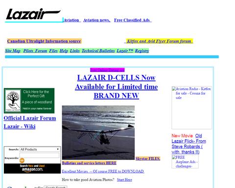 Lazair website