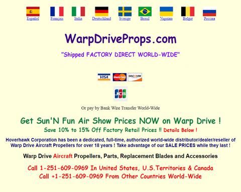 Warp Drive Aircraft Propellers