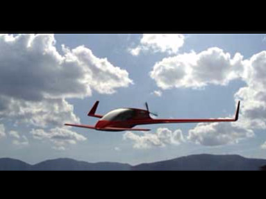 Line canard aircraft Line canard aircraft