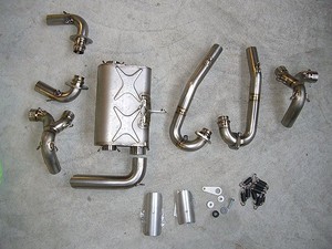 Titanium exhaust system for Rotax - Photo #1