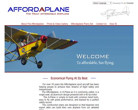 Affordaplane An Affordable Aircraft Light Aircraft DB Sales